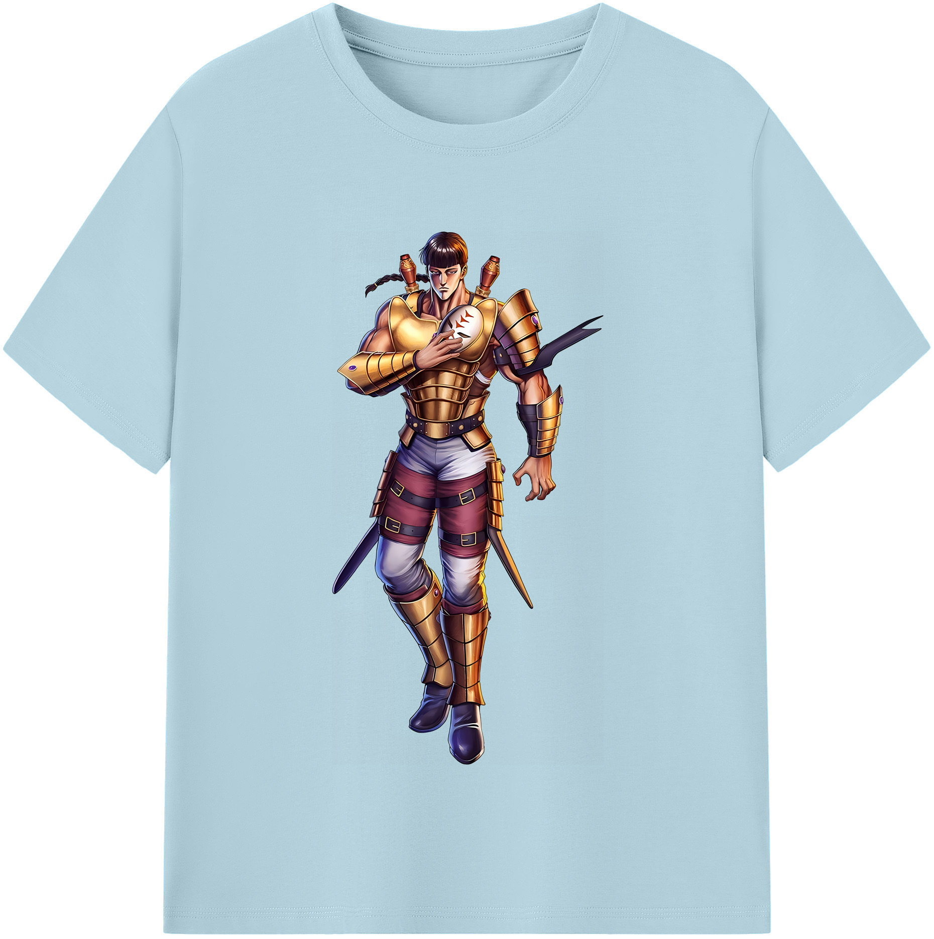 （画像用） 北斗の拳 Fist of the North Star 綿100％半袖Tシャツ（フロントプリント）